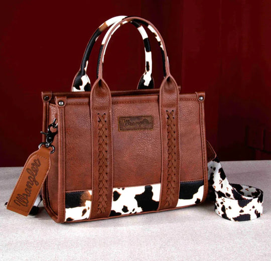 Wrangler - Cowhide Brown Crossbody Handbag