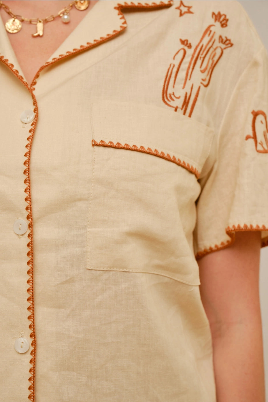 Buffalo Belle - Women's Wildflower Cowgirl Linen Set