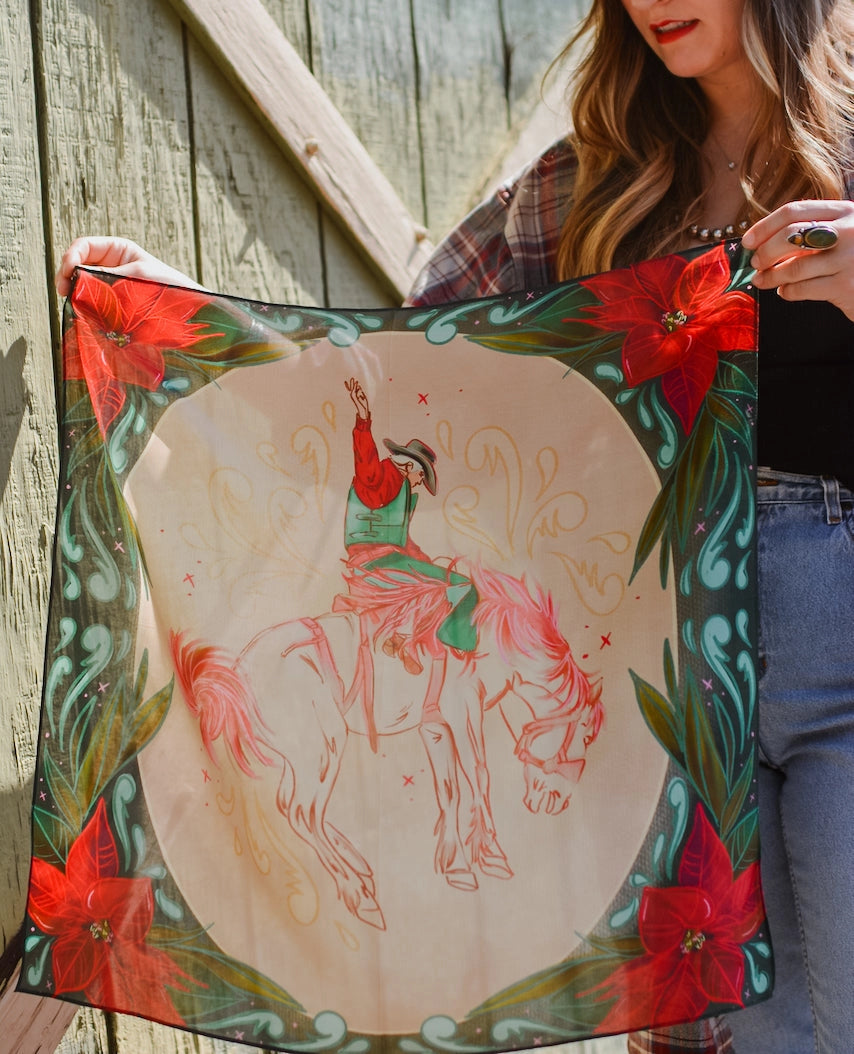 Wild Rag - Poinsettia Bronc Rider