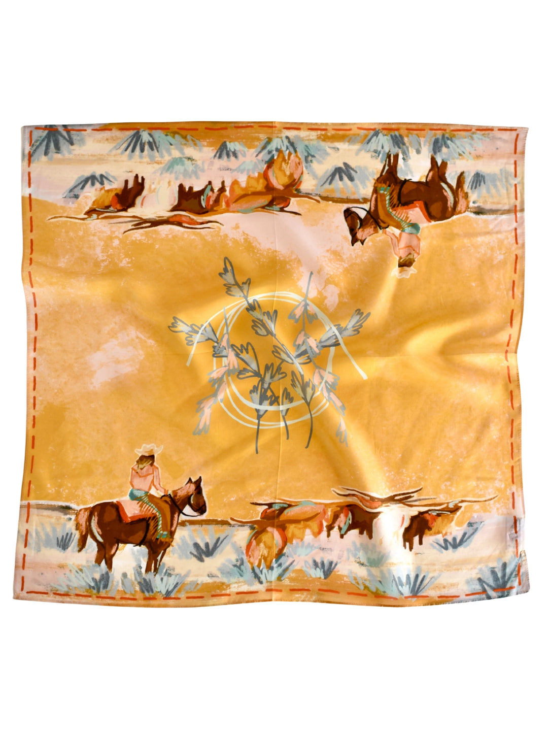 Wild Rag - Longhorn Open Range Cowgirl