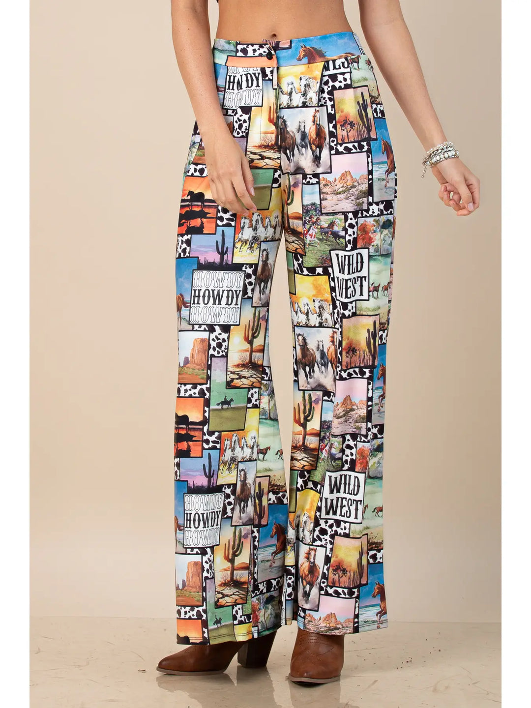 Buffalo Belle - Womens Diana Wild West Print Pants