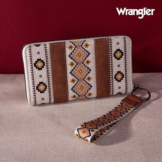 Wrangler - Southwestern Large Wallet Natural/Tan