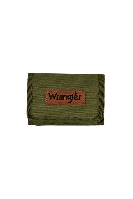 Wrangler - Mens Wrangler Logo Khaki Wallet