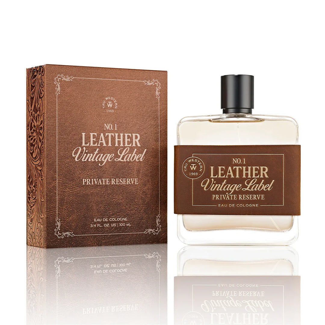 Tru Western - Men's Leather Vintage Label #1 Private Reserve Eau De Cologne