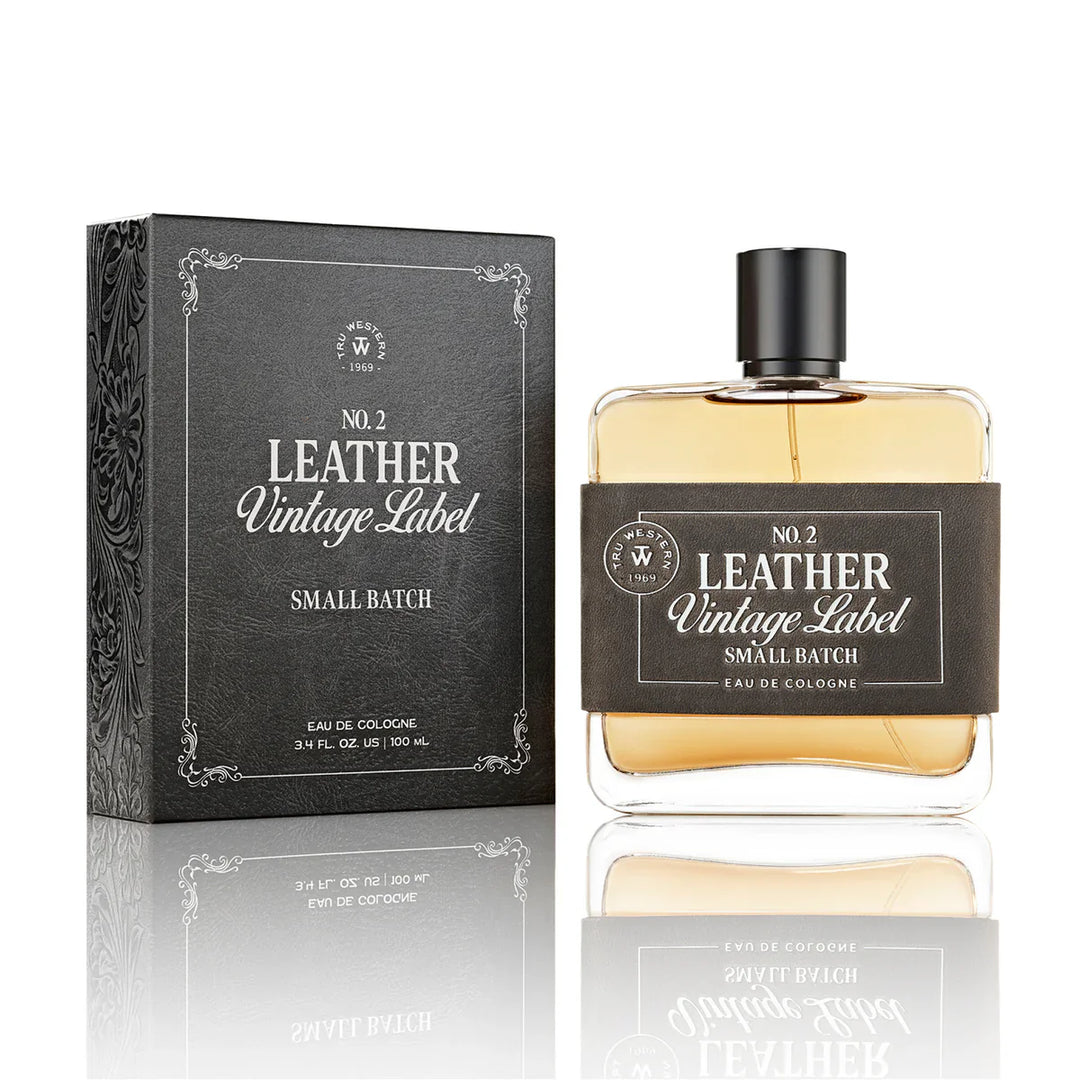 Tru Western - Mens Leather Vintage Label #2 Small Batch Eau De Cologne