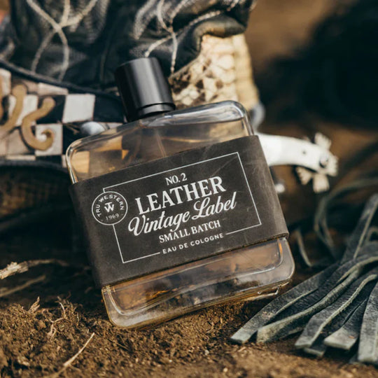 Tru Western - Mens Leather Vintage Label #2 Small Batch Eau De Cologne