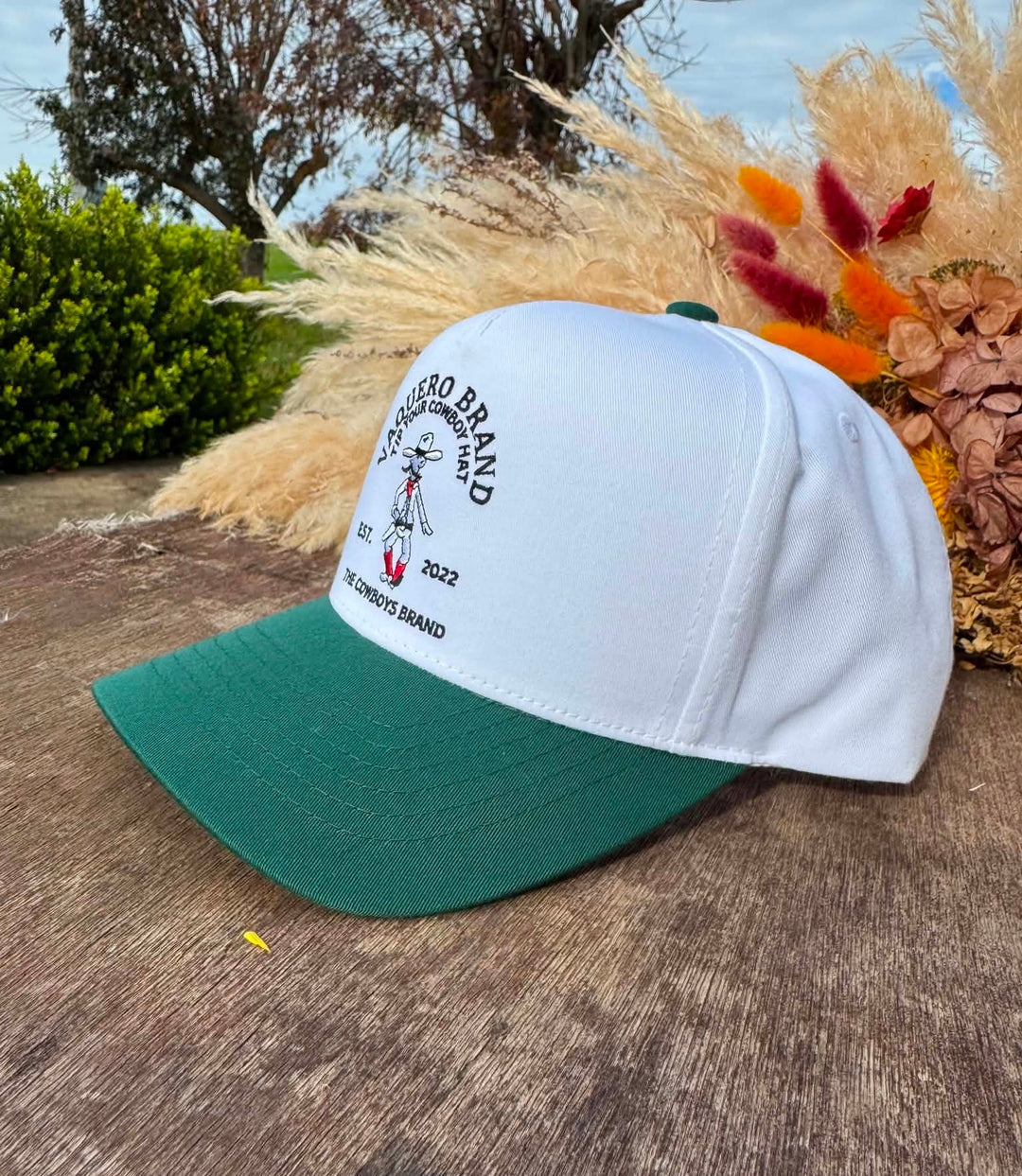 Vaquera Brand - Green Moustache Cowboy Cap