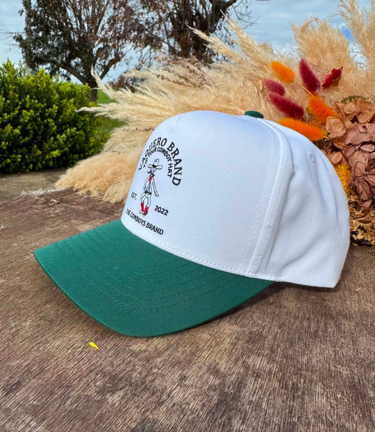 Vaquera Brand - Green Moustache Cowboy Cap