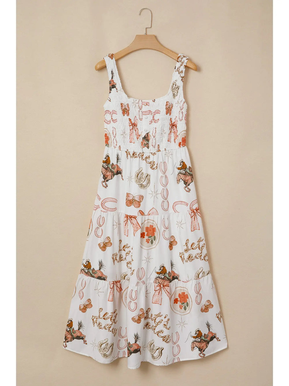 Buffalo Belle - Western Horseshoe Smock Dress