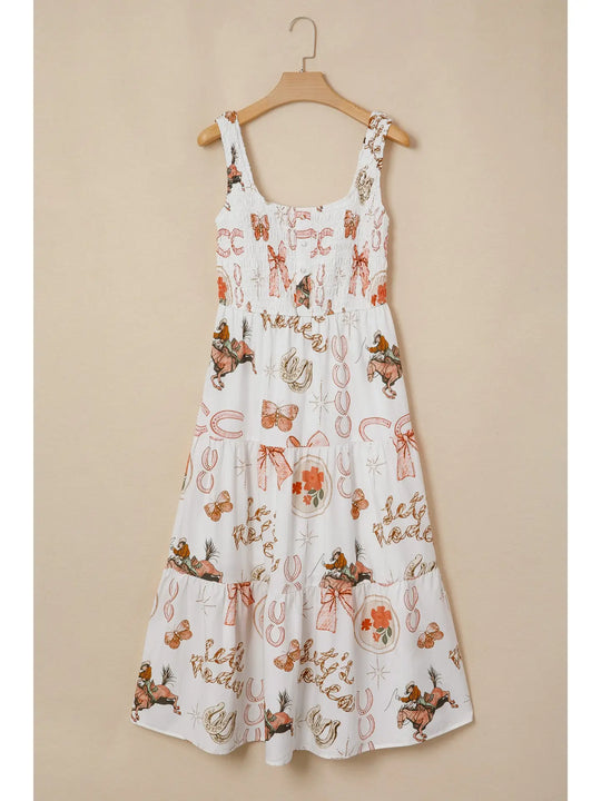 Buffalo Belle - Western Horseshoe Smock Dress