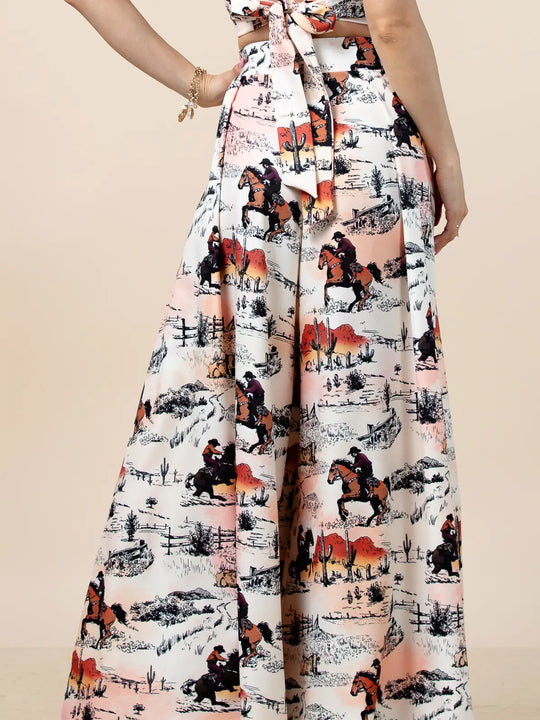 Buffalo Belle - Womens White Hilda Flare Pants