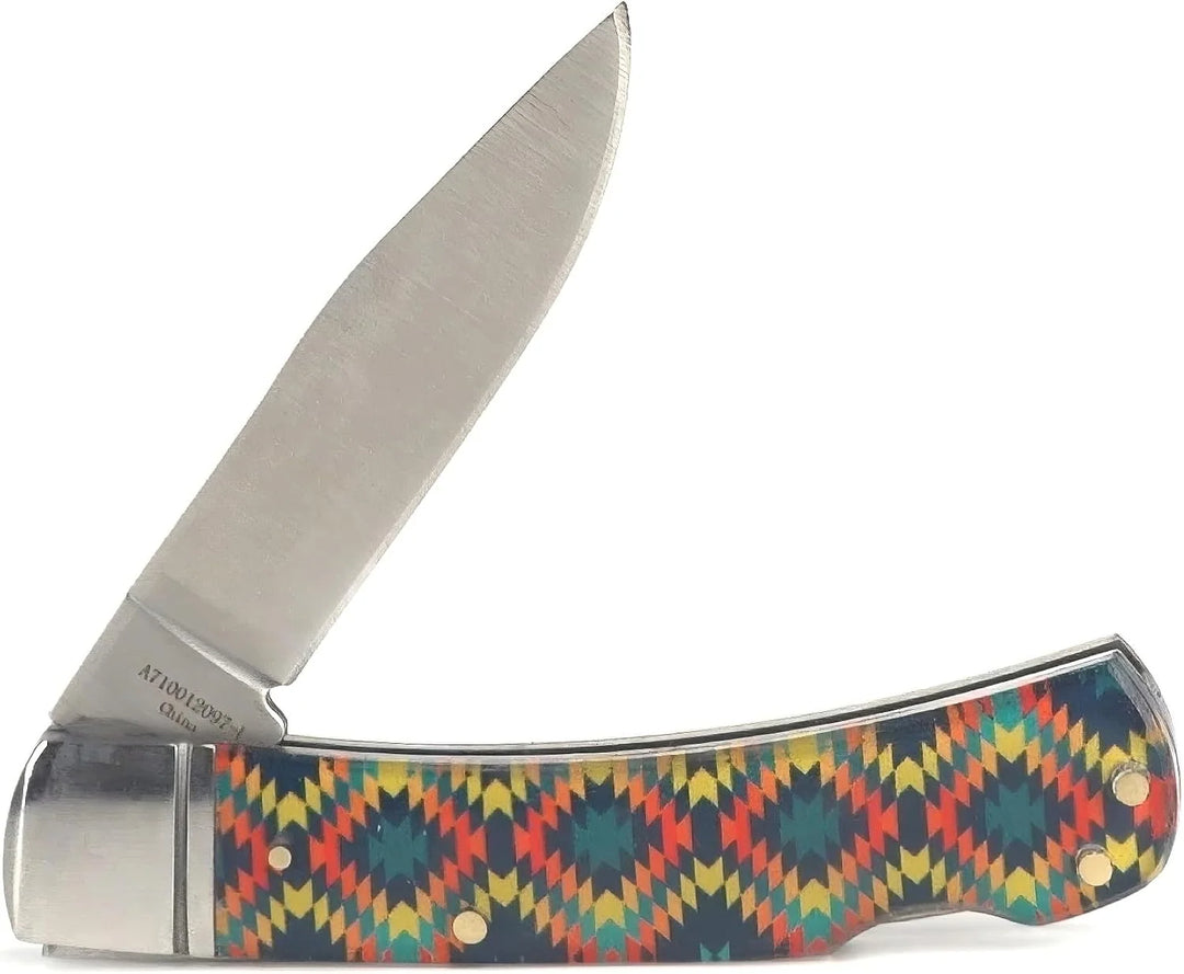 Ariat - 3" Smooth Knife Rainbow Geo Print