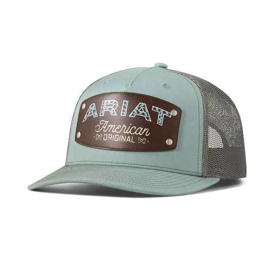 Ariat - American Original Patch Mesh Blue Grey Snap Cap