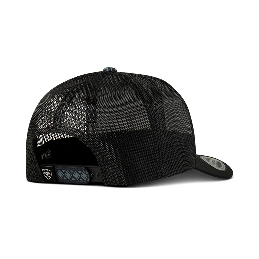 Ariat - Land Of The Free Mesh Navy Snap Cap