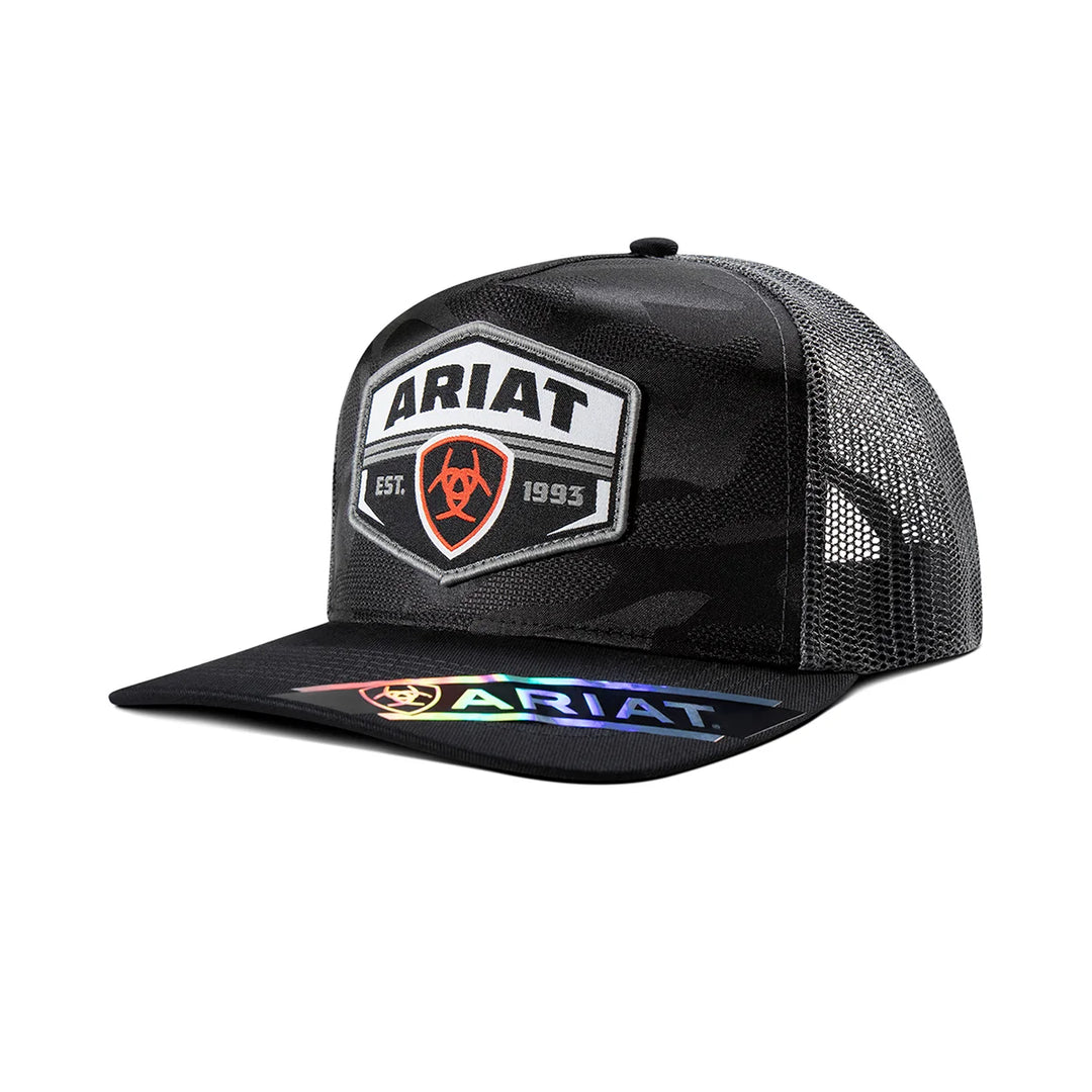 Ariat - Camo Patch Trucker Cap Black