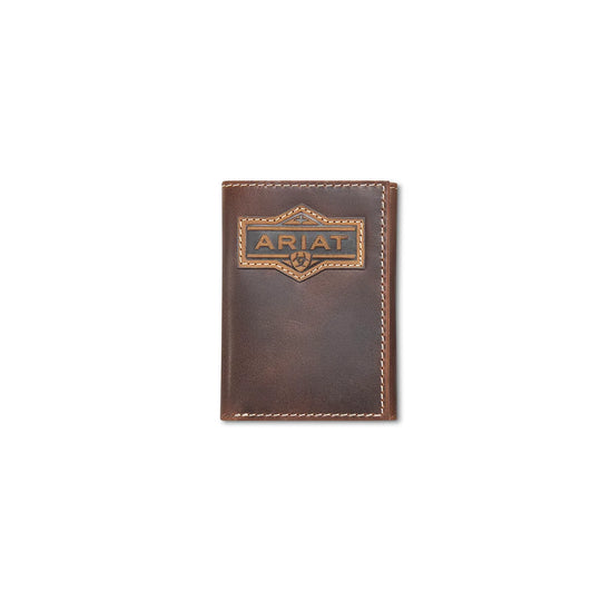Ariat - Patch Tri-Fold Wallet Brown