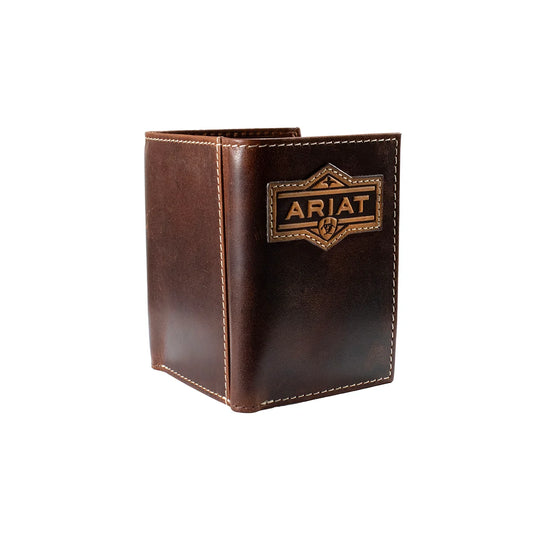 Ariat - Patch Tri-Fold Wallet Brown