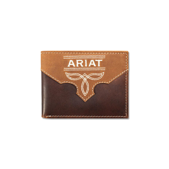 Ariat - Boot Stitch Bi-Fold Wallet Brown