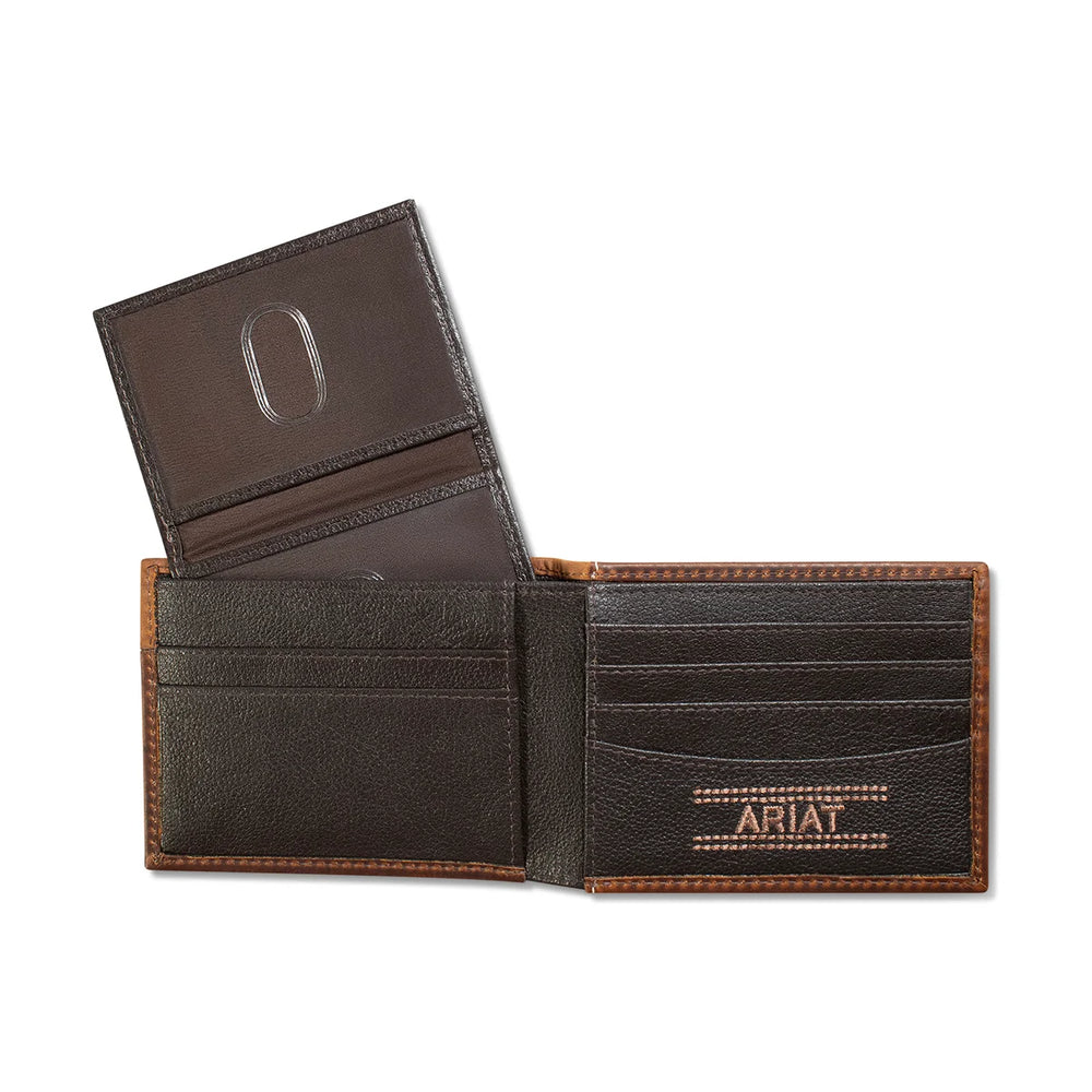 Ariat - Boot Stitch Bi-Fold Wallet Brown