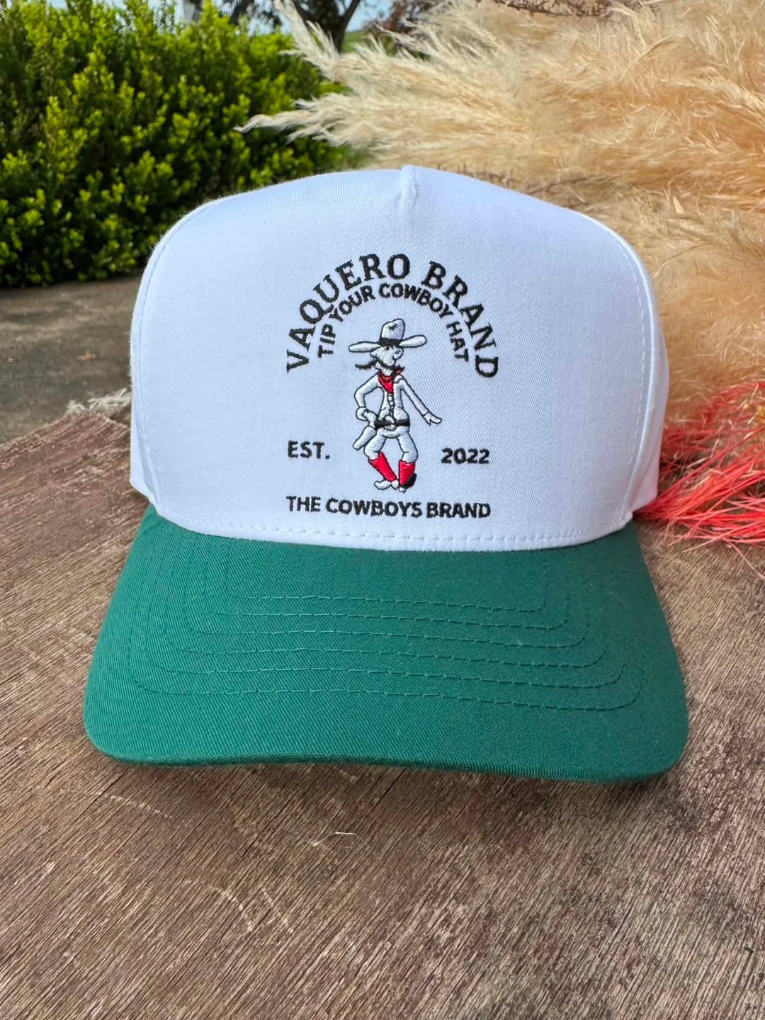 Vaquera Brand - Green Moustache Cowboy Cap