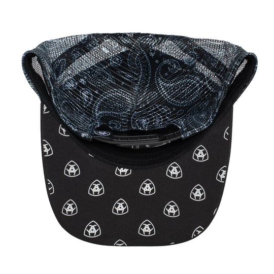 Ariat - Black Paisley Trucker Cap
