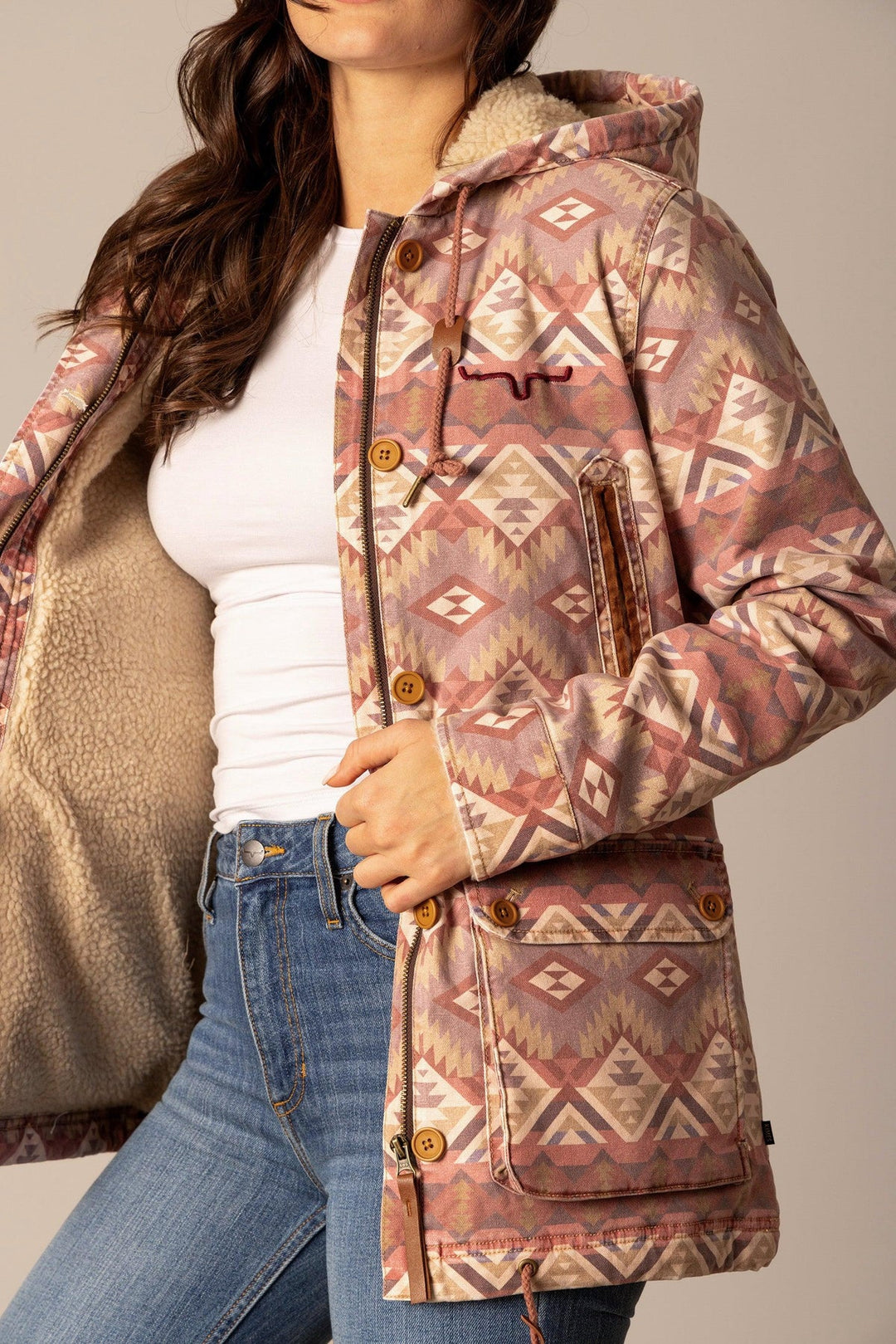 Kimes Ranch - Women's AWA Utility Jacket Mauve