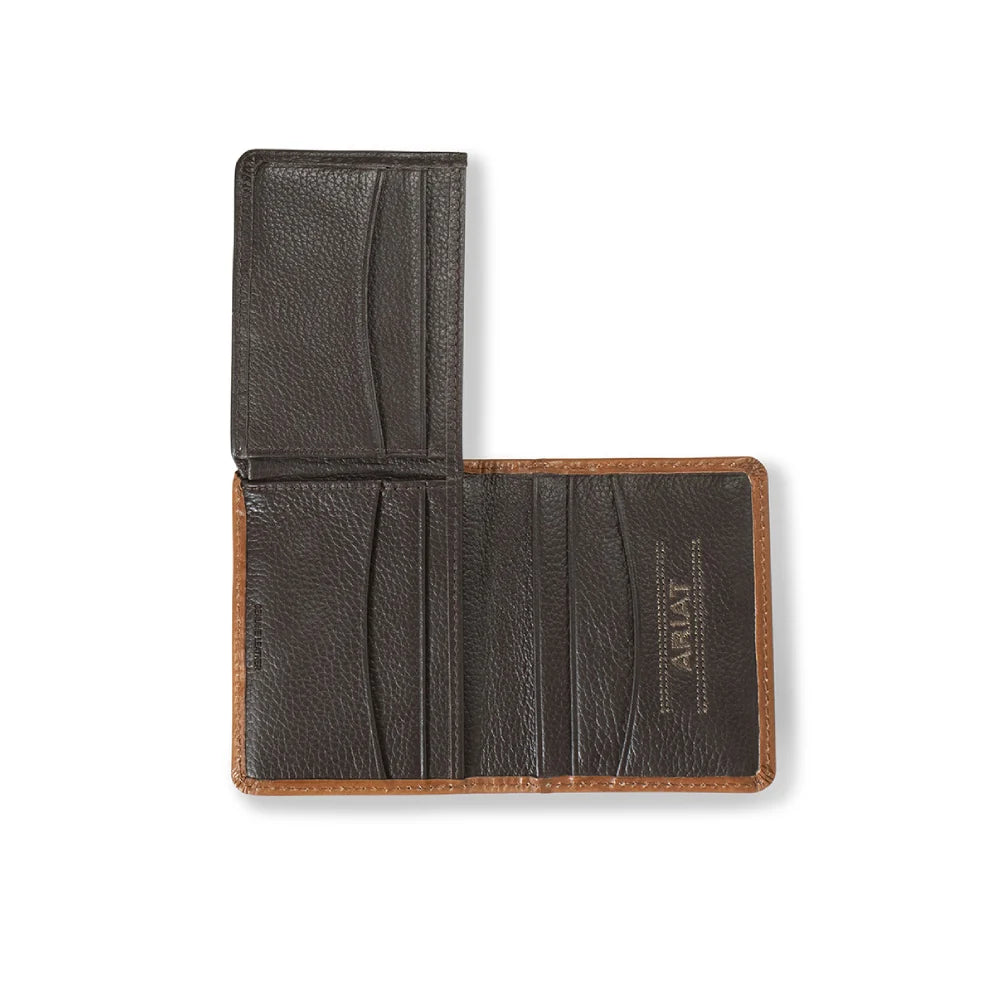 Ariat - Mens BiFold Basket Weave Wallet