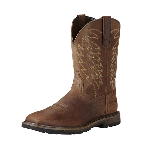 Ariat - Mens Groundbreaker Wide Steel Toe Work Boots