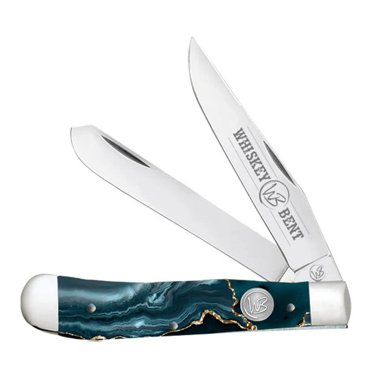 Whiskey Bent - Trapper Pocket Knife Gold Rush
