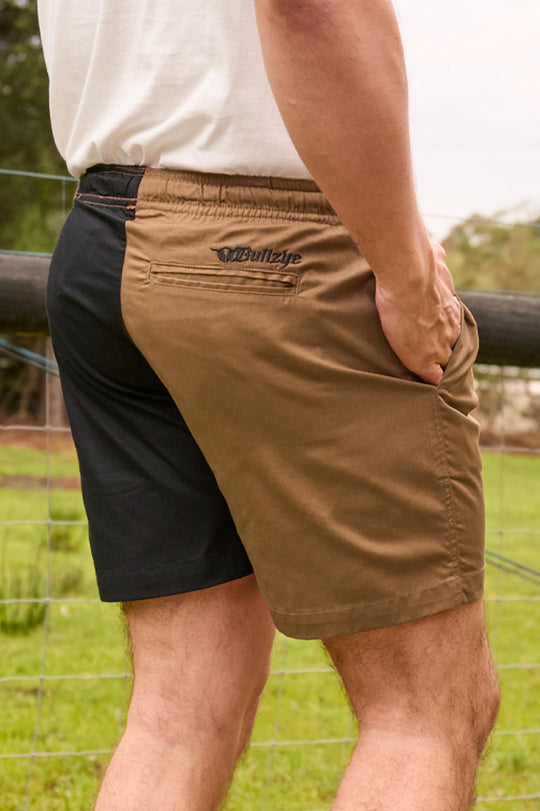 Bullzye - Mens Dark Tan Walter Shorts