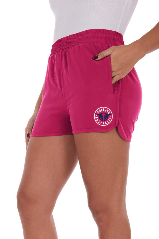 Bullzye - Womens Hot Pink/ Navy Addie Sports Shorts