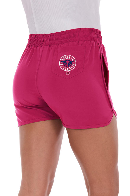 Bullzye - Womens Hot Pink/ Navy Addie Sports Shorts