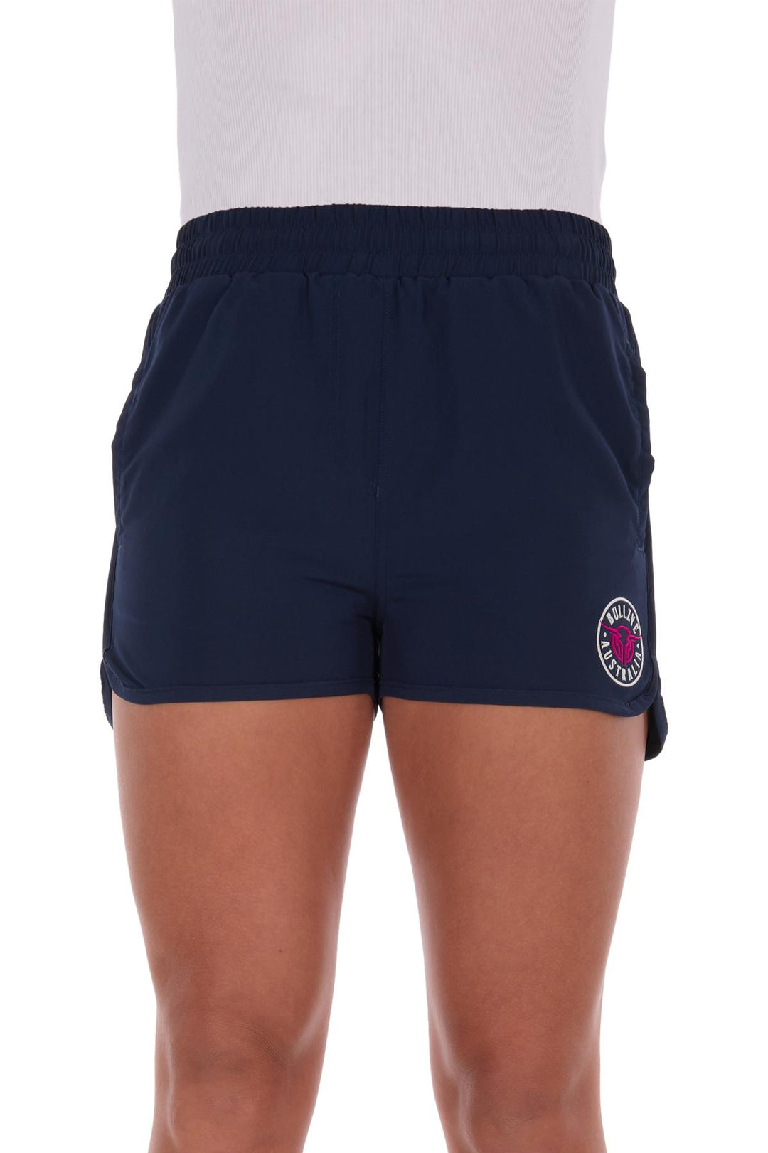 Bullzye - Womens Navy/ Pink Addie Sports Shorts