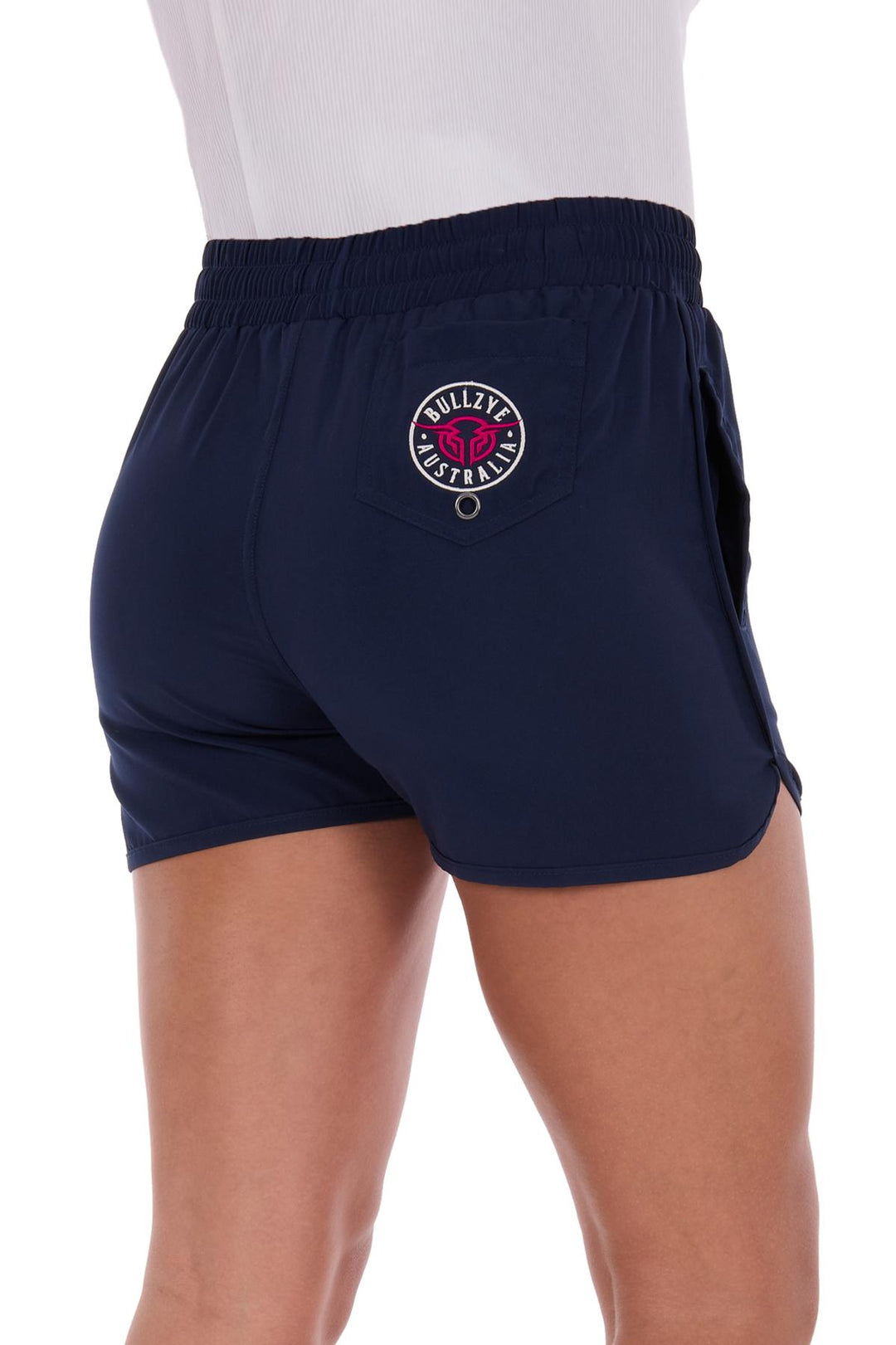 Bullzye - Womens Navy/ Pink Addie Sports Shorts
