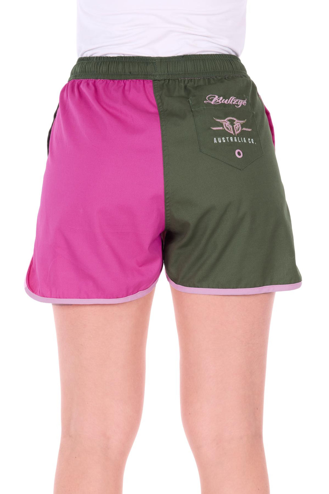 Bullzye - Womens Cody Sage/Hot Pink Shorts