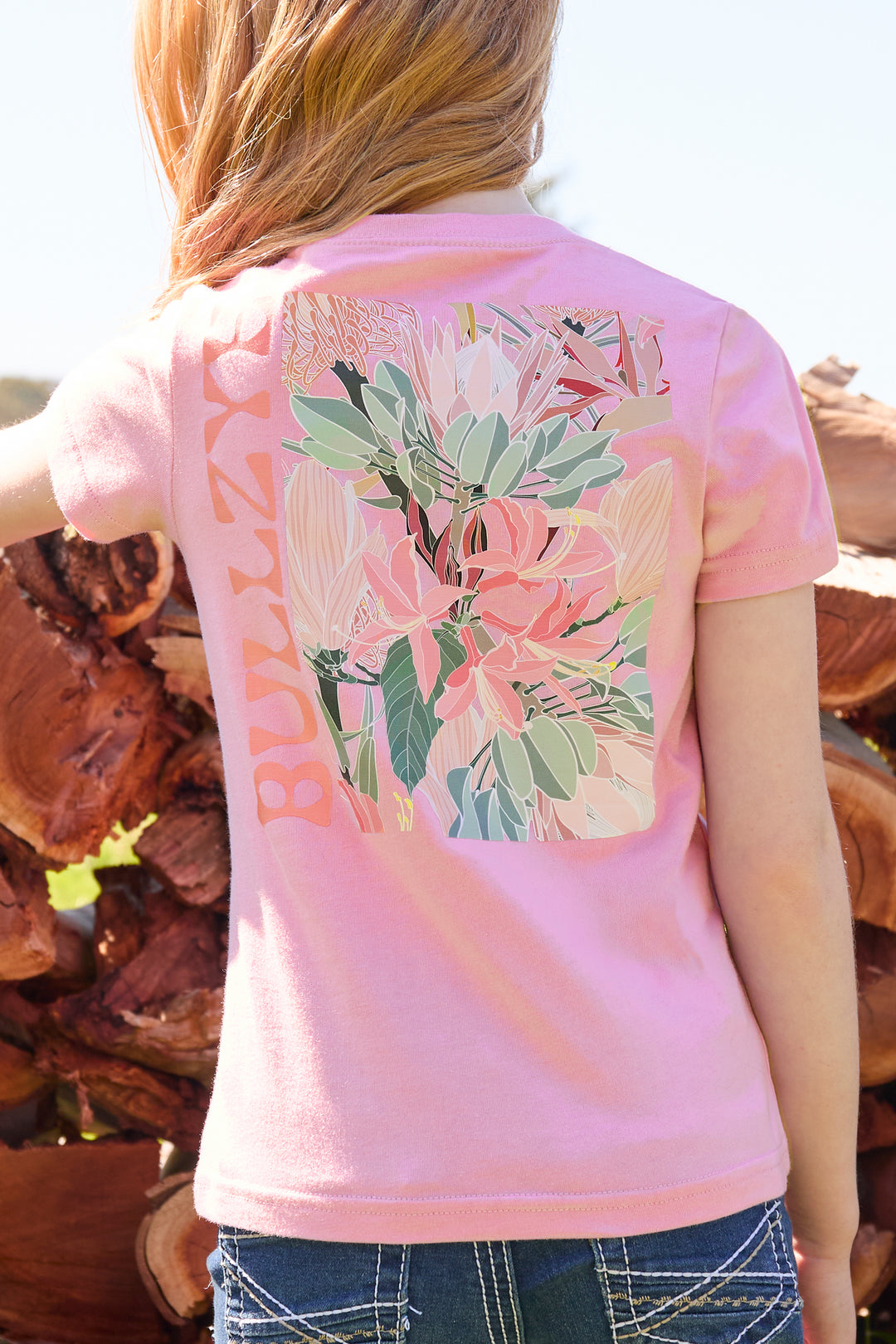 Bullzye - Girls Willa Pink Tee