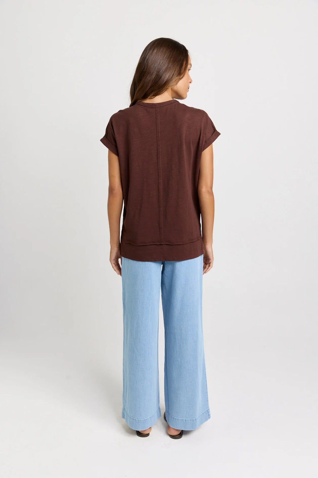 Buffalo Belle - Womens Chocolate Shirley Short Sleeve Tee