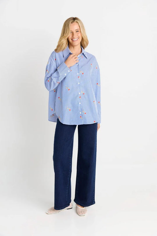 Buffalo Belle - Rose Stripe Shirt