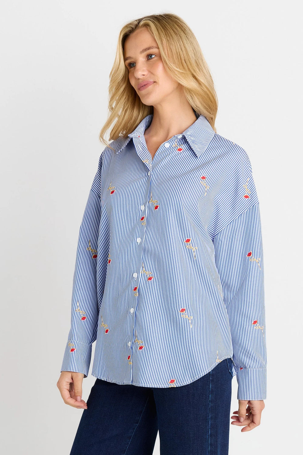 Buffalo Belle - Rose Stripe Shirt