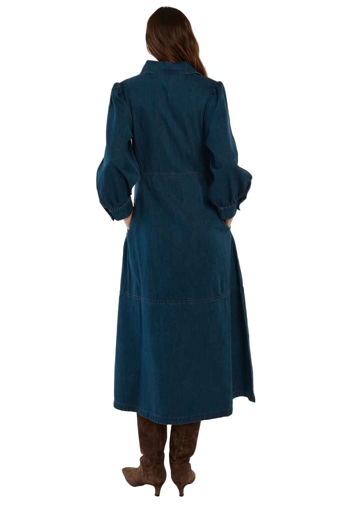 Buffalo Belle - Women's Detroit Dress Dark Vintage Denim