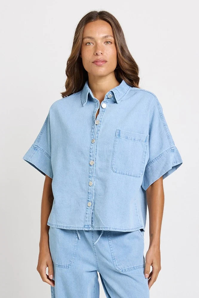 Buffalo Belle - Womens Dawn Denim Shirt - Medium Wash