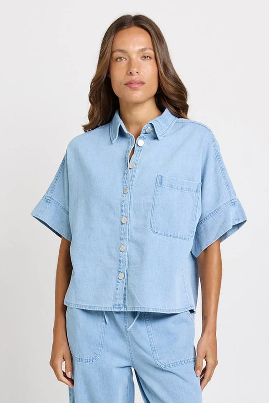 Buffalo Belle - Womens Dawn Denim Shirt - Medium Wash
