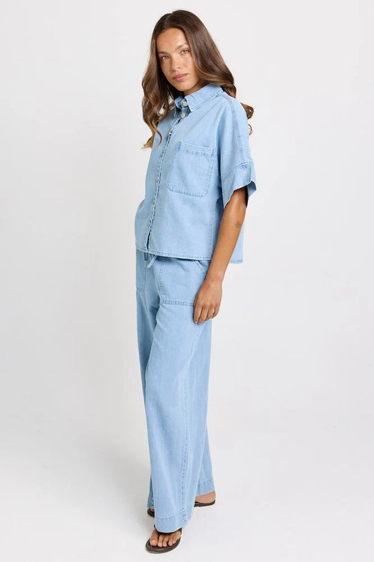 Buffalo Belle - Womens Dawn Denim Shirt - Medium Wash
