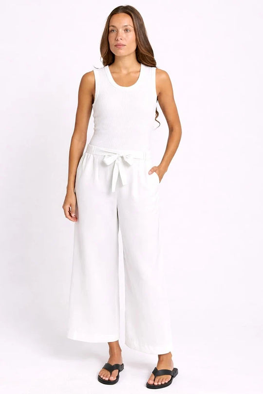 Buffalo Belle - Womens Bella White Crop Pants
