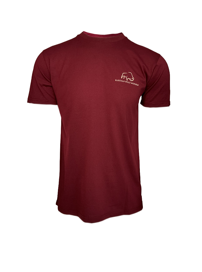 BBWS - Mens Burgundy Big Bad Bill Tee