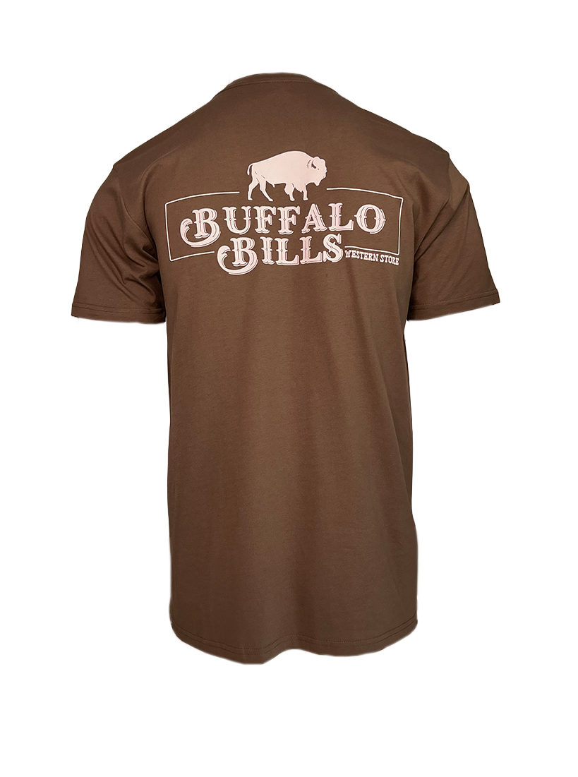 BBWS - Mens QLD Logo Walnut Tee