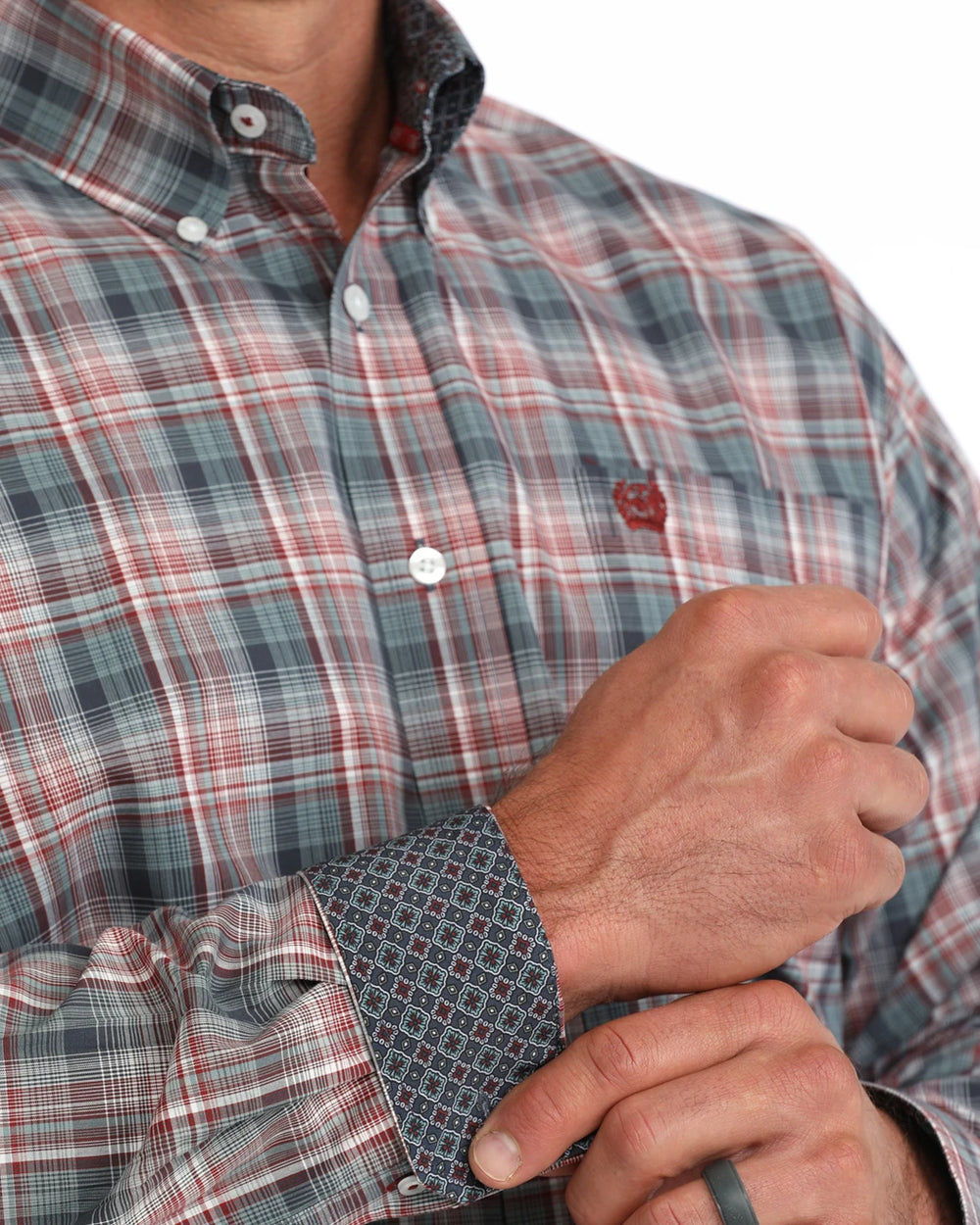 Cinch - Mens Ryder Blue Plaid Arena Shirt