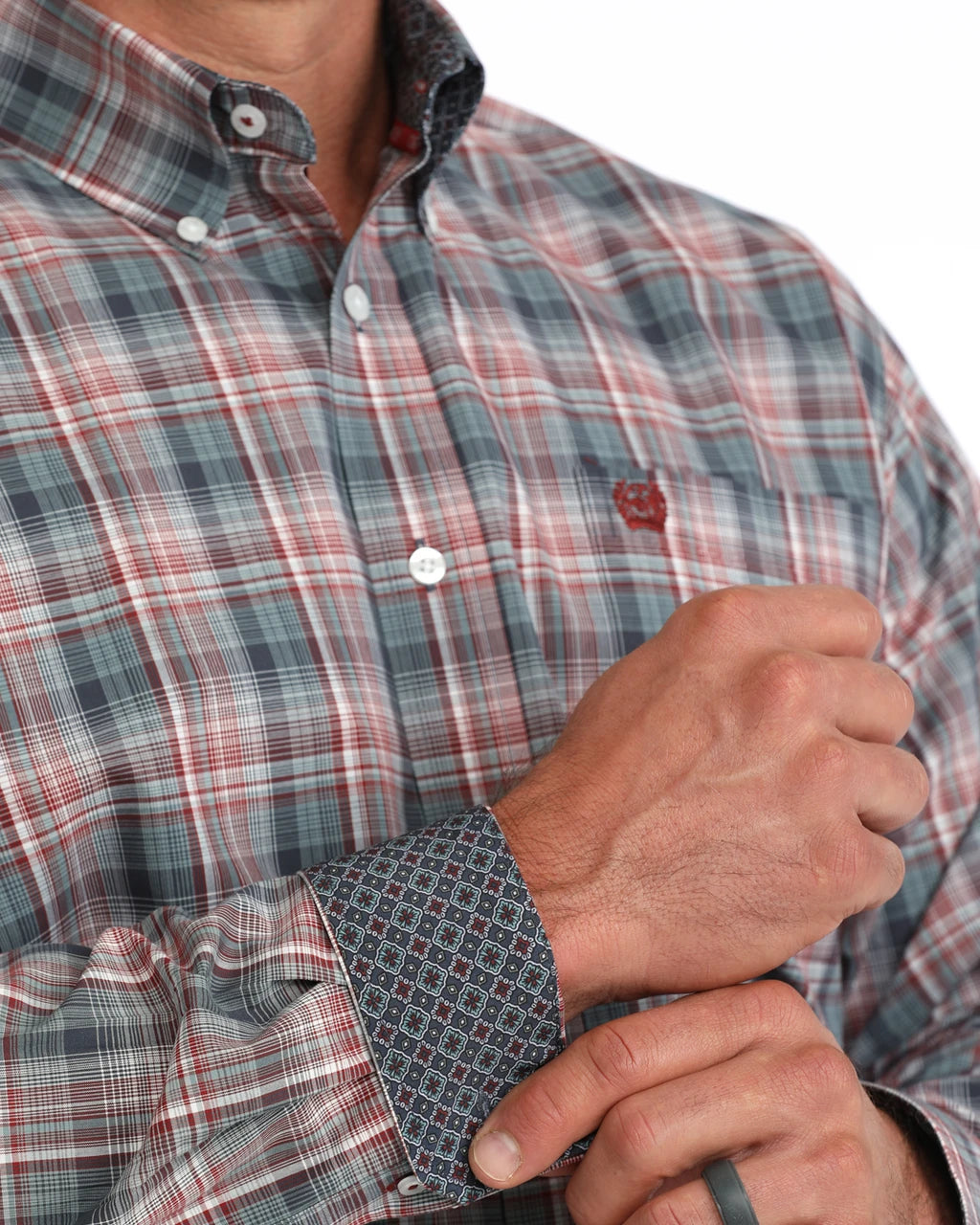 Cinch - Mens Ryder Blue Plaid Arena Shirt