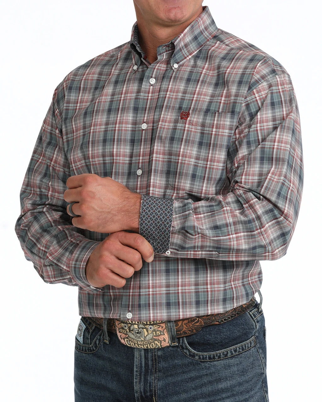 Cinch - Mens Ryder Blue Plaid Arena Shirt