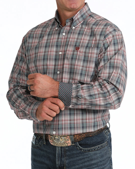 Cinch - Mens Ryder Blue Plaid Arena Shirt